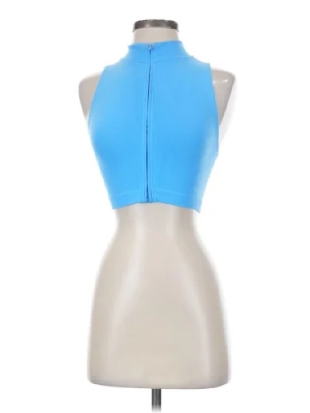 Fabletics blue tank top with zipper brand new size L (workout exercise)